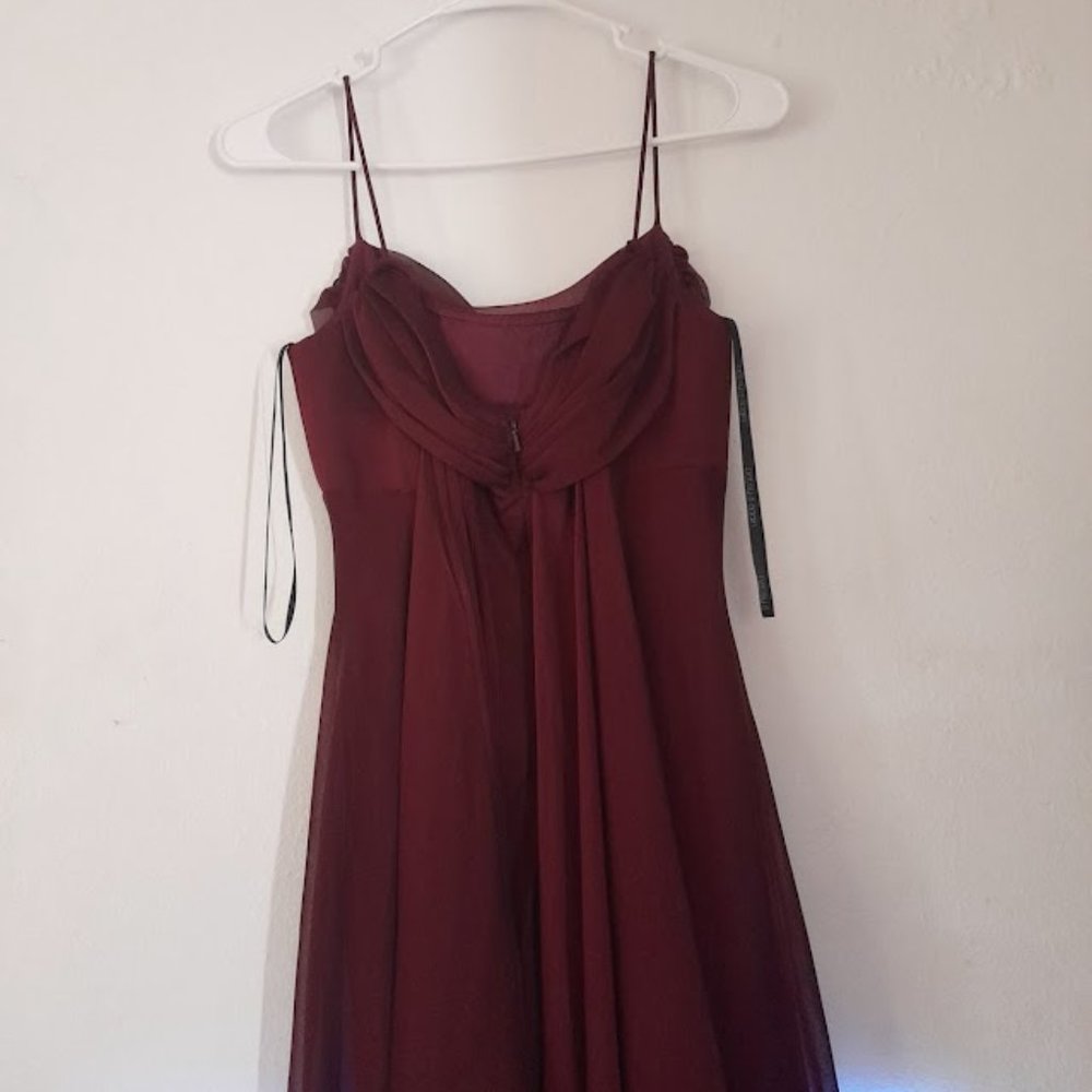 WINE PROM DRESS